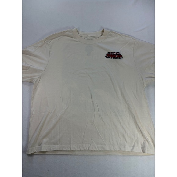 Marvel Other - Marvel The Amazing Spider-Man Graphic T-Shirt Cream Mens Large Embroidered Logo